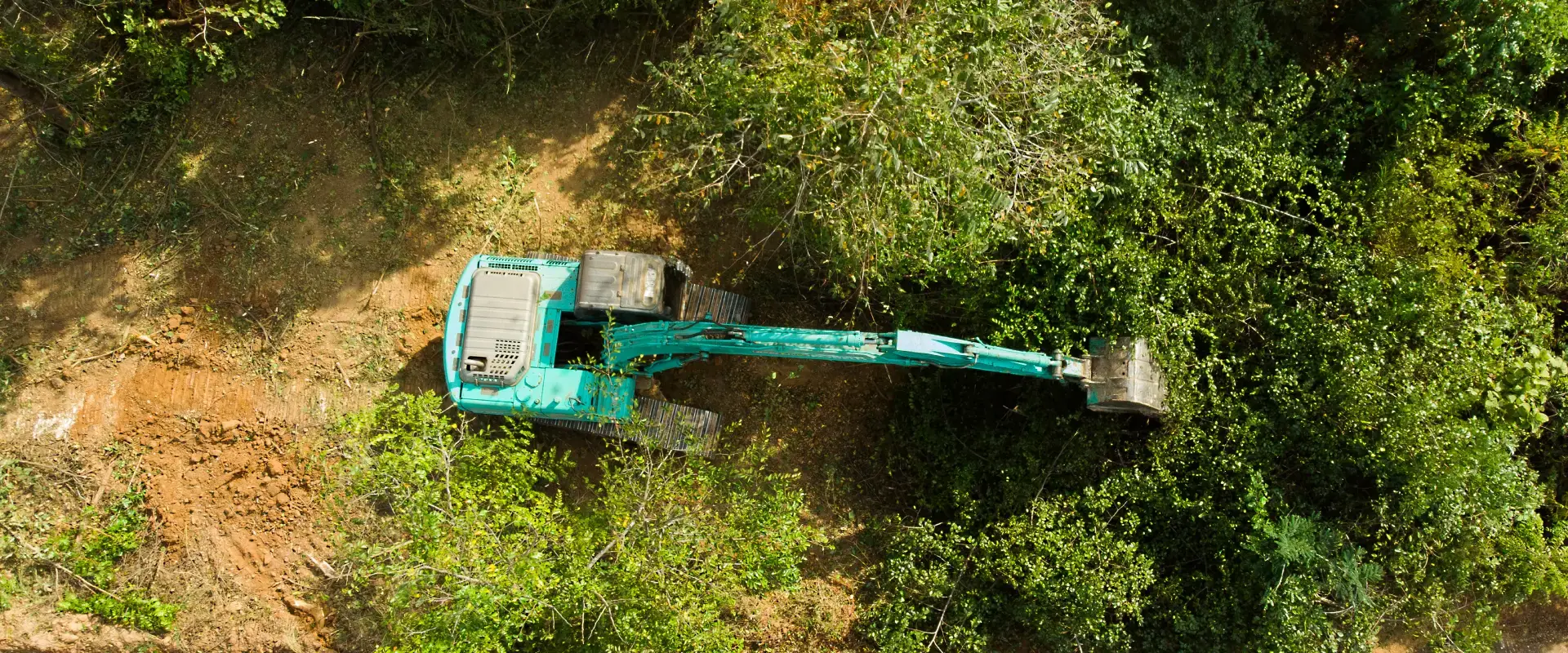 3L Land Services aerial excavator land clearing treeline removal drone ivanhoe tx 3l land services