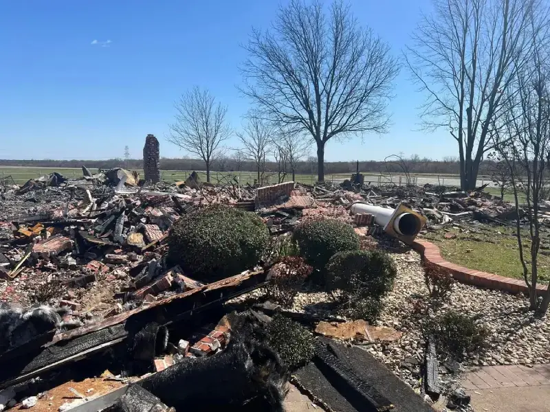 3L Land Services fire debris removal house demolition cleanup ivanhoe tx 3l land services